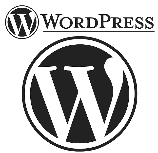 WordPress logo and words