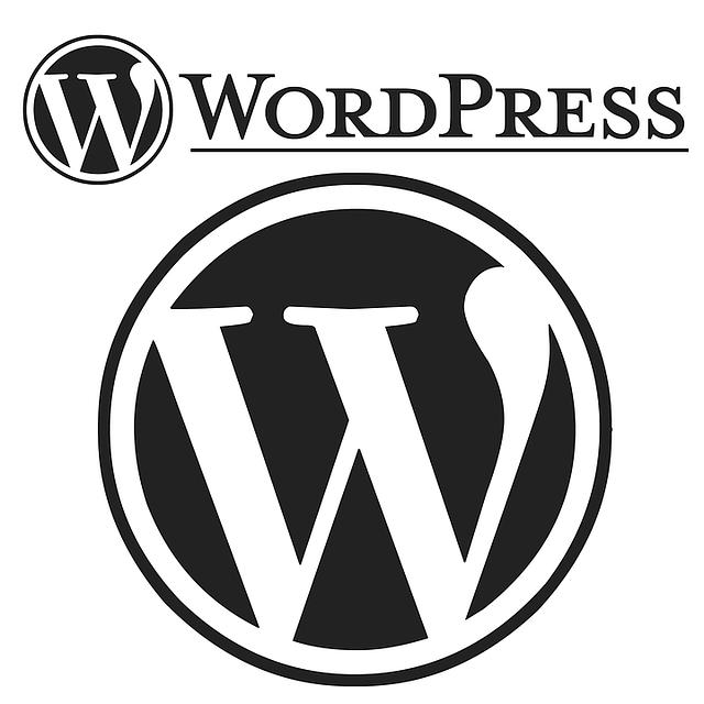 WordPress logo and words