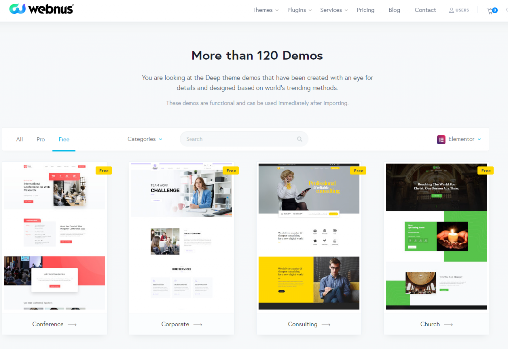 Deep Free WordPress Theme